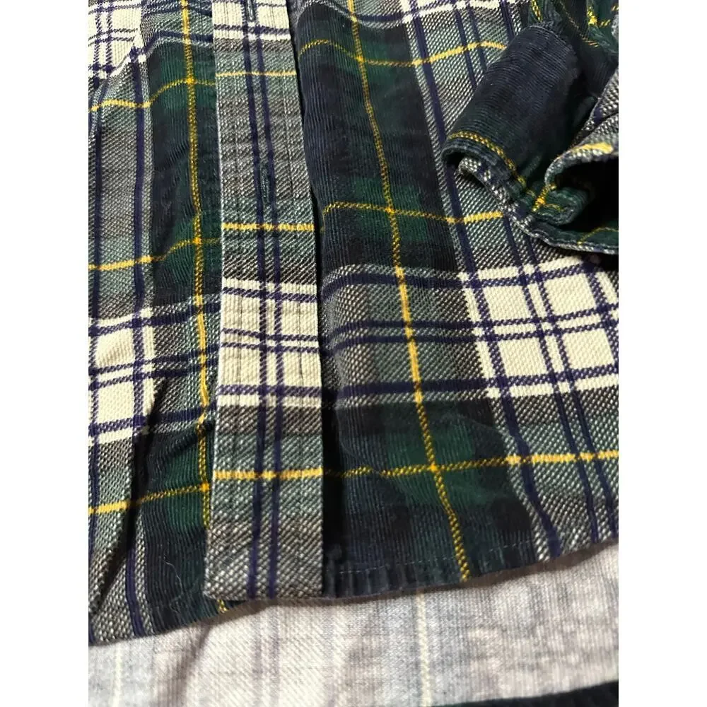 Ralph Lauren Boys Multicolor Cotton Corduroy Button Down Shirt Size XL 18/20